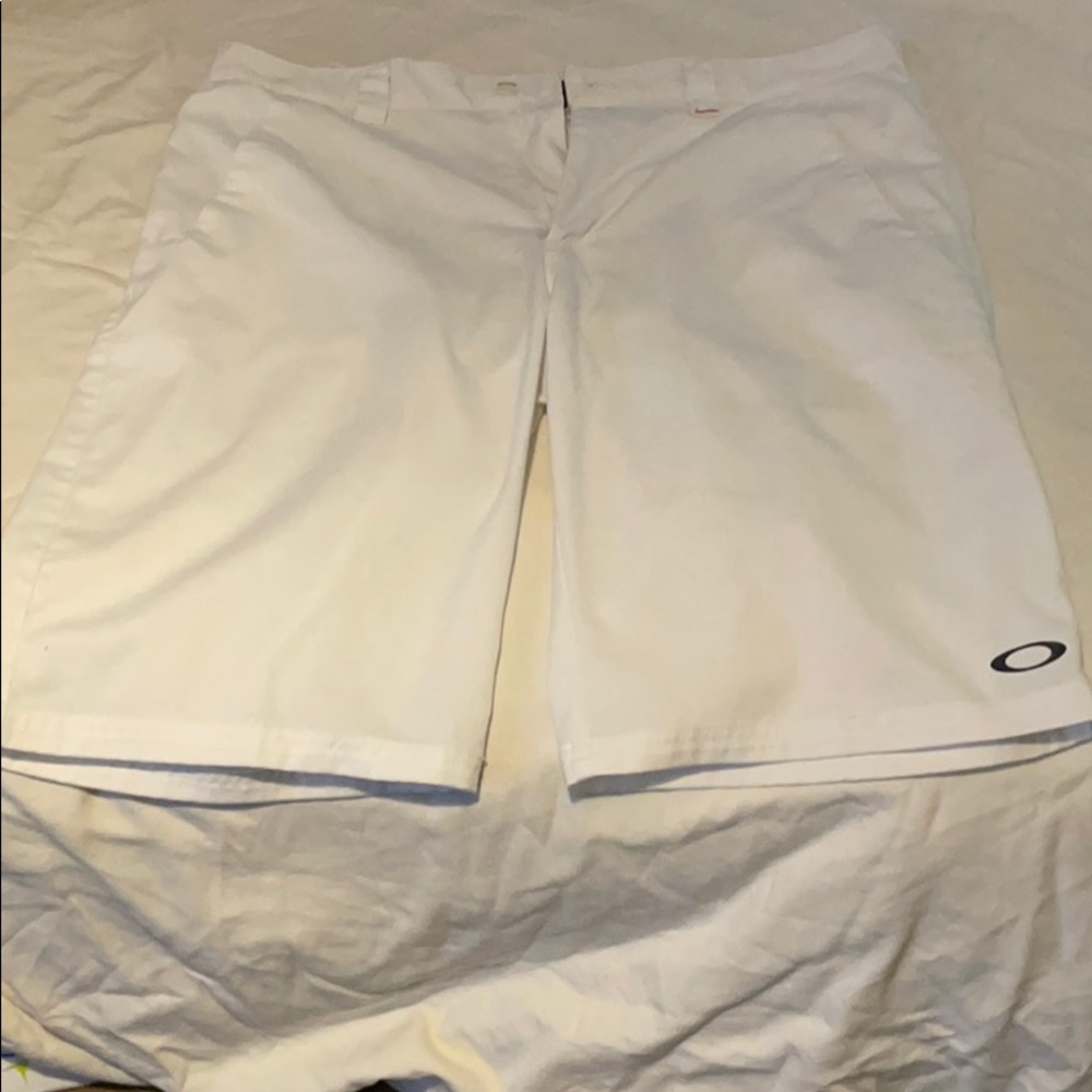 White Oakley shorts